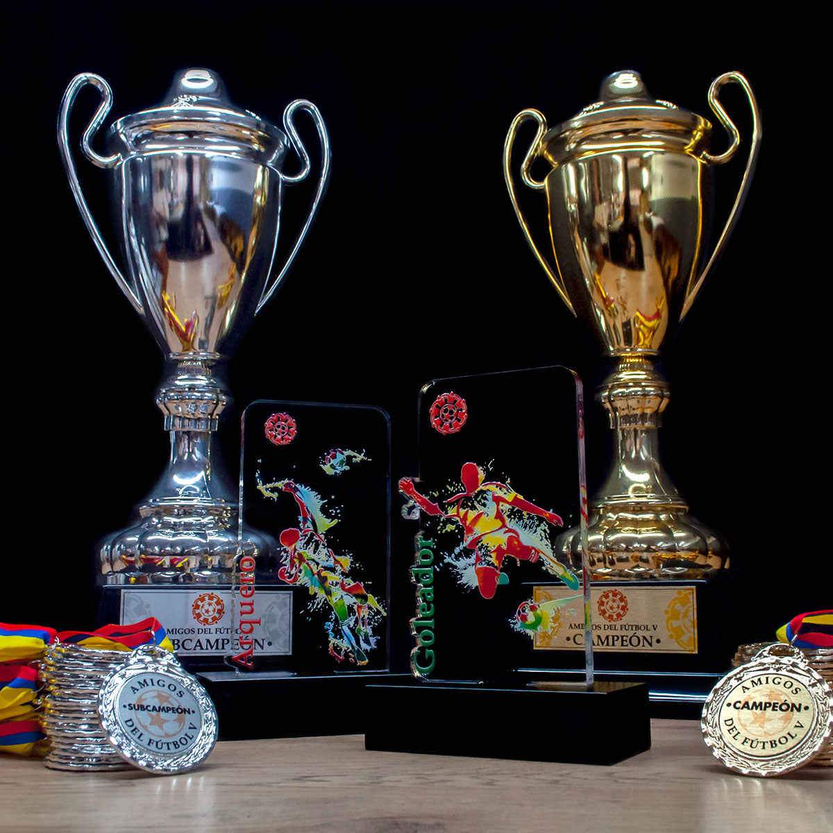 Copas, trofeos y medallas de futbol
