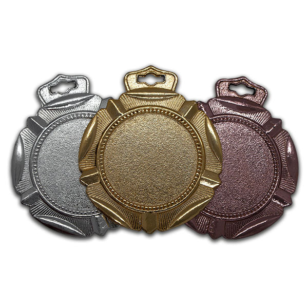 medallas de centro en metal