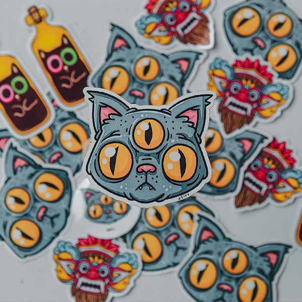 Foto de sticker con ilustración